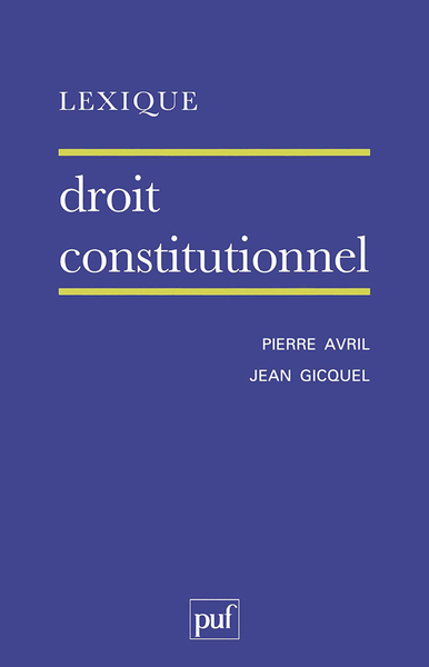 Image de Lexique / droit constitutionnel