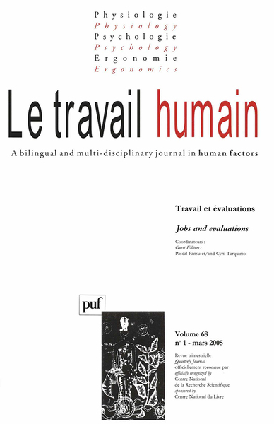 Image de travail humain 2005, vol. 68 (1)