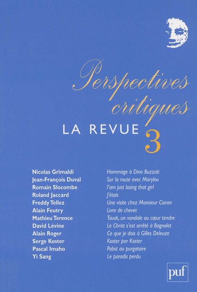 Picture of Perspectives critiques : la Revue 3