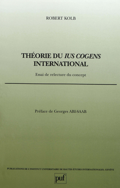 Picture of Théorie du ius cogens international