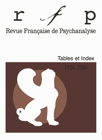 Picture of RFP. Tables et index, 1926, 2006