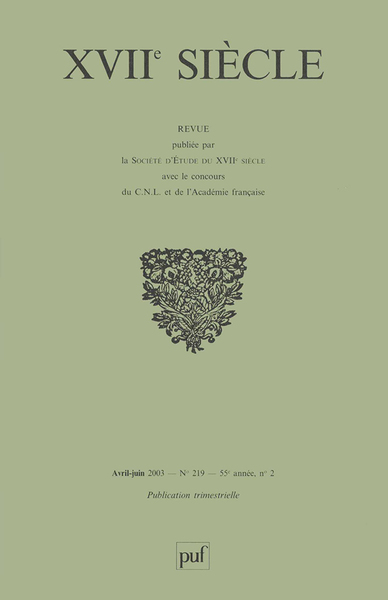 Picture of XVIIe siècle 2003, n° 219