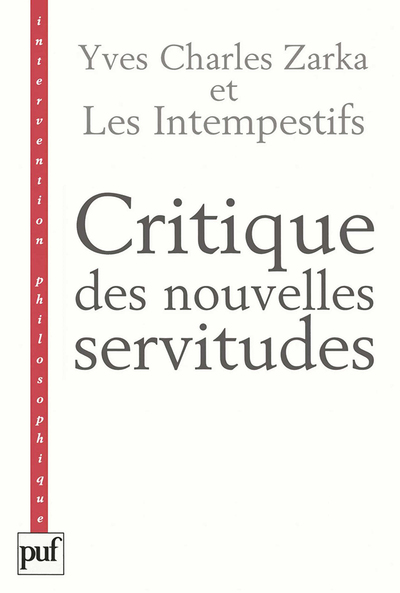 Image de Critique des nouvelles servitudes