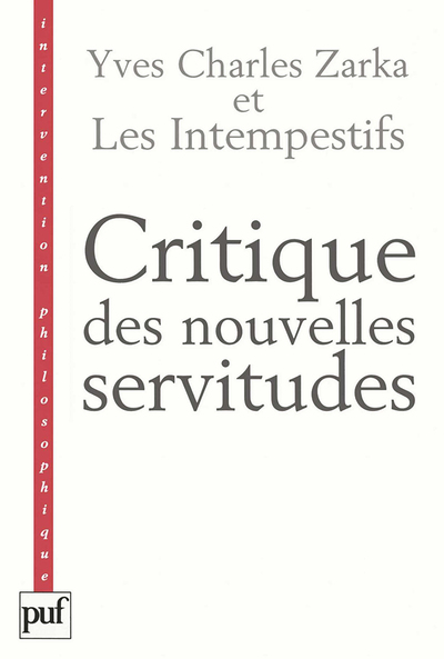 Picture of Critique des nouvelles servitudes
