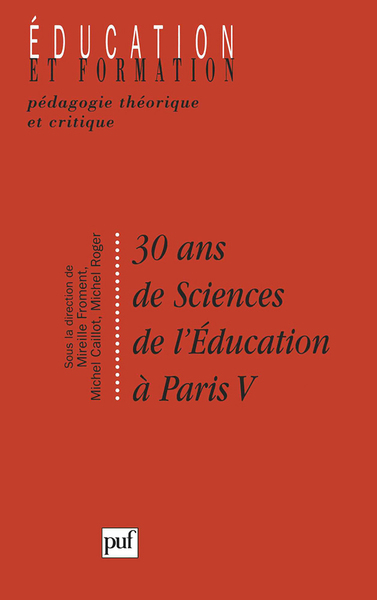 Image de 30 ans de sciences de l'éducation à paris V