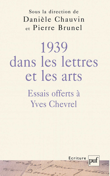 Image de Mélanges chevrel, 1939 dans les lettres et les arts