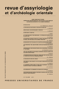 Picture of Rev. d'assyrio. et d'archéo. orient. 2011, vol. 105
