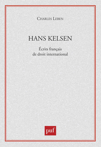 Picture of Hans Kelsen. Écrits français de droit international