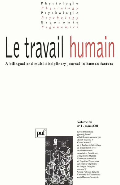 Image de travail humain 2001, vol. 64 (1)