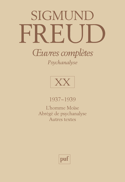 Picture of Œuvres complètes - psychanalyse - vol. XX : 1937-1939