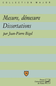 Image de Mesure et démesure. Dissertations