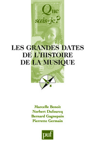 Picture of Les grandes dates de l'histoire de la musique européenne