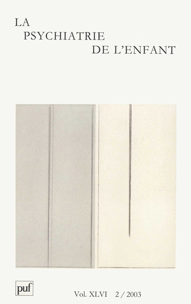 Picture of psychiatrie de l'enfant 2003, vol. 46 (2)