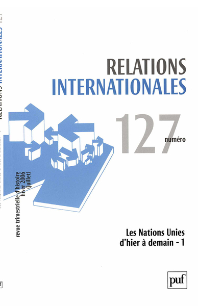 Picture of Relations internationales 2006, n° 127