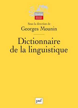 Image de Dictionnaire de la linguistique