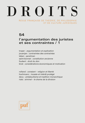 Picture of Droits 2011, n° 54