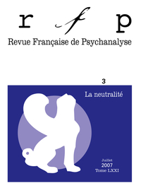 Image de RFP 2007, t. 71, n° 3, Neutralité bienveillante