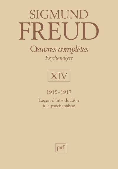 Picture of Œuvres complètes - psychanalyse - vol. XIV : 1915-1917