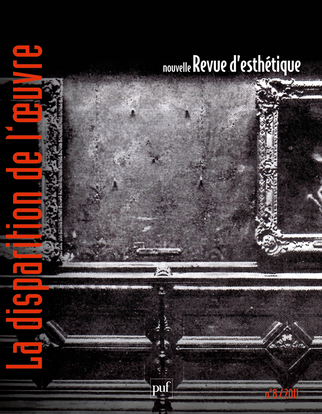 Picture of Nouvelle revue d'esthétique 2011, n° 8