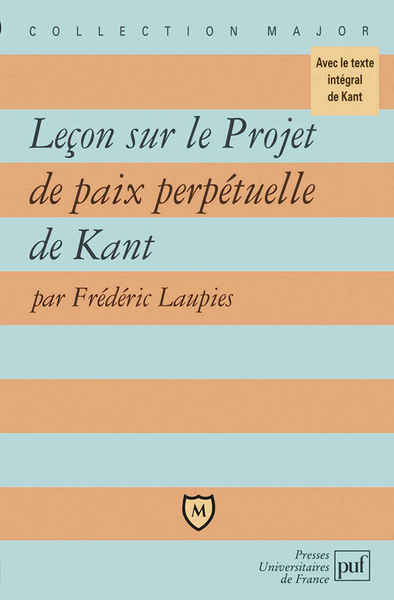 Picture of Leçon sur le Projet de paix perpétuelle de Kant