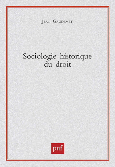 Picture of Sociologie historique du droit