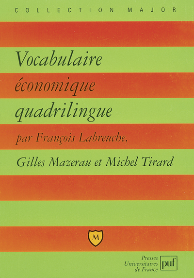 Picture of Vocabulaire économique quadrilingue