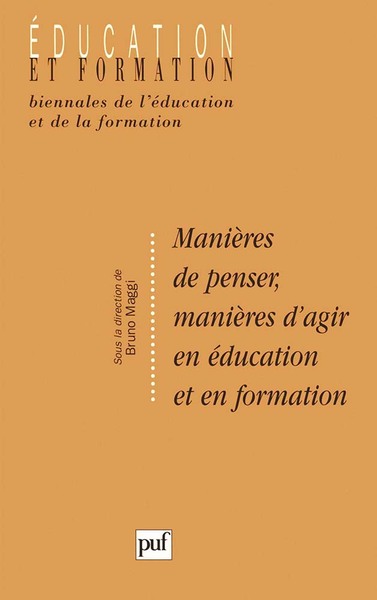 Image de Manières de penser, manières d'agir en éducation et en formation