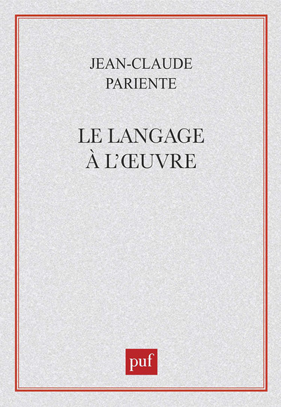 Picture of Le langage à l'œuvre