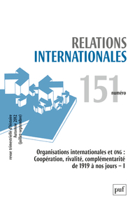 Picture of Relations internationales 2012, n° 151