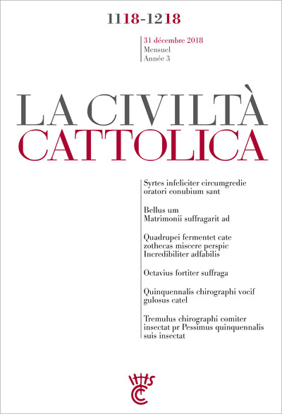Picture of LA CIVILTA CATTOLICA - NOV.-DEC. 2018
