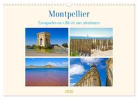 Image de Montpellier - Escapades en ville et aux alentours (Calendrier mural 2026 DIN A3 vertical), CALVENDO calendrier mensuel