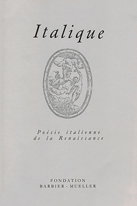 Image de ITALIQUE : POESIE ITALIENNE DE LA RENAISSANCE