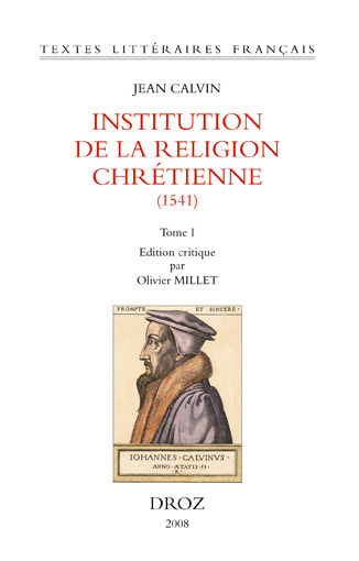 Image de INSTITUTION DE LA RELIGION CHRETIENNE (1541)