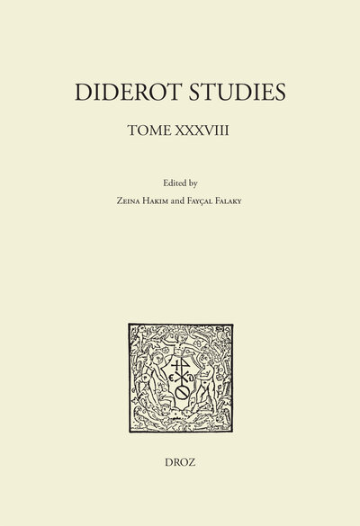 Picture of Diderot studies, tome 38