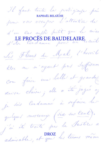 Image de Le procès de Baudelaire