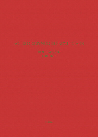 Picture of Actes des synodes provinciaux