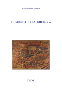 Picture of Puisque littérature il y a