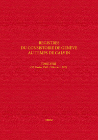 Picture of Registres du Consistoire de Genève au temps de Calvin