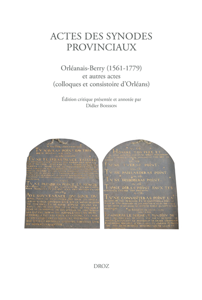 Image de Actes des synodes provinciaux