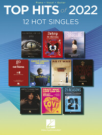 Image de TOP HITS OF 2022 (PVG) 12 HOT SINGLES - 12 TITRES - PIANO, VOIX & GUITARE