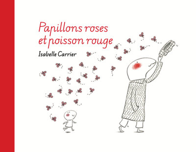 Image de Papillons roses et poisson rouge