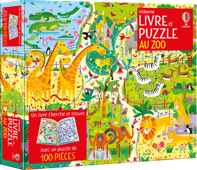 Image de Au zoo - Coffret livre et puzzle (100 pièces) - Dès 5 ans