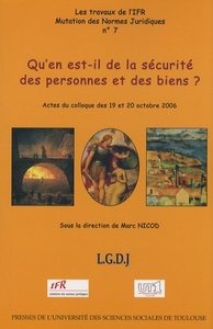 Image de QU'EN EST-IL DE LA SÉCURITÉ DES PERSONNES ET DES BIENS ?