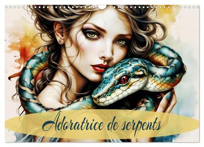 Image de Adoratrice de serpents (Calendrier mural 2027 DIN A3 vertical), CALVENDO calendrier mensuel
