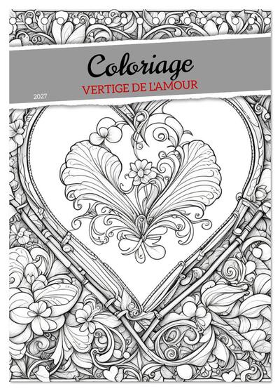 Image de Coloriage (Calendrier de bureau 2027 DIN A5 horizontal), CALVENDO calendrier mensuel