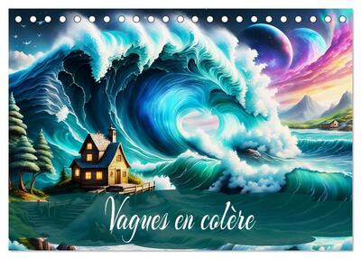 Image de Vagues en colère (Calendrier de bureau 2027 DIN A5 vertical), CALVENDO calendrier mensuel