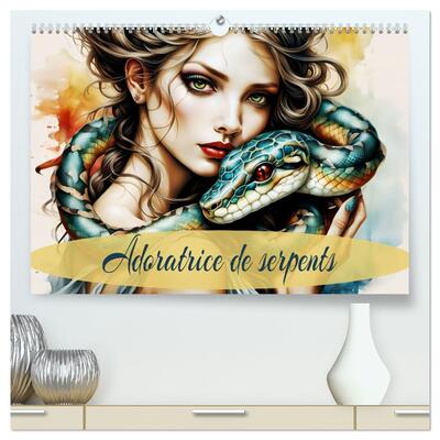 Image de Adoratrice de serpents (Calendrier mural haut de gamme 2027 DIN A2 vertical), CALVENDO calendrier mensuel