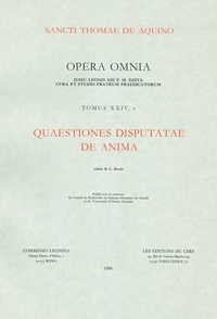 Picture of QUAESTIONES DISPUTATAE DE ANIMA - TOME 24
