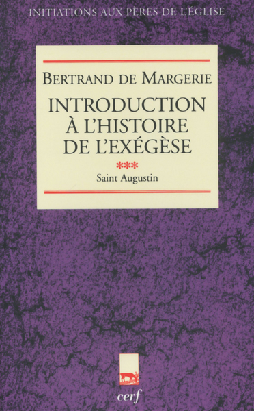 Picture of INTRODUCTION À L'HISTOIRE DE L'EXÉGÈSE, III