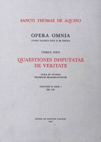 Picture of QUAESTIONES DISPUTATAE DE VERITATE - TOME 22